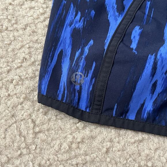 Lululemon Tracker Running Shorts Nightsky Harbor Blue Size 4 - Picture 3 of 7